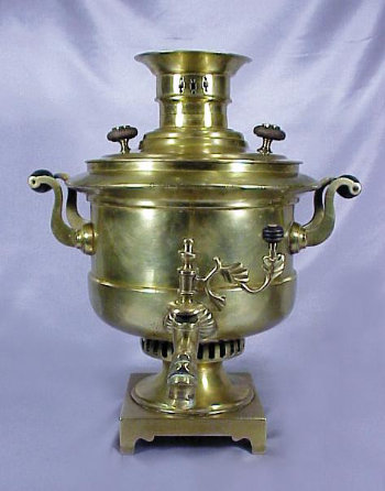 Massive And Rare Drum Shaped Samovar