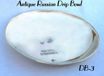 Antique Russian Drip Bowl