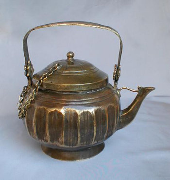 Sephardic Hand Made Brass Samovar Tea Pot