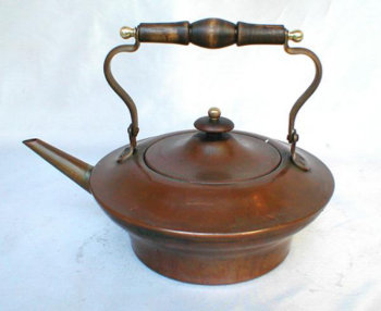 Elegant French Hand Made Copper Tea Pot