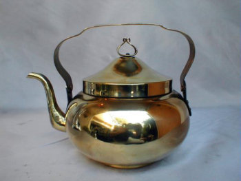 Polished Brass Teapot