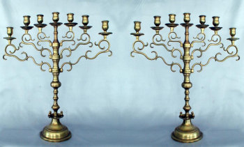 Seven Light Synagogue Menorah