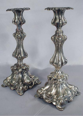 Pair of Sabbath Candlesticks by Jarra