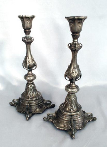 Pair of Sabbath Candlesticks