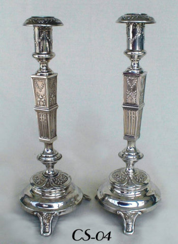 Silver Sabbath Candlesticks