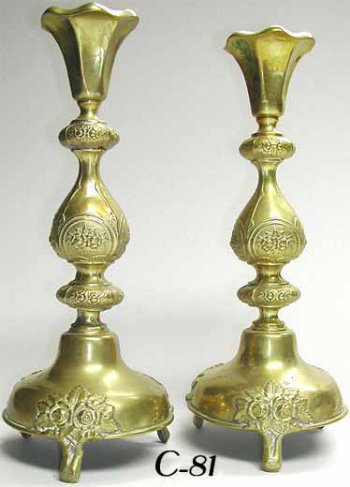 Sabbath Candlesticks Made In Warsaw Poland