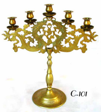 Five Light Chinese Candelabrum