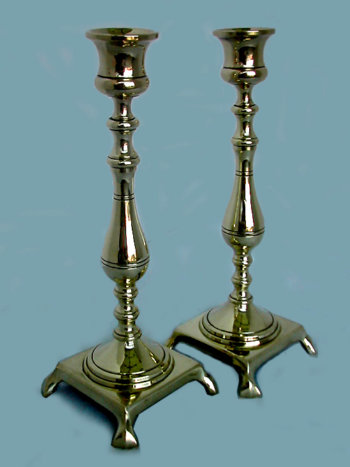 Sabbath Candles of High Polished Brass