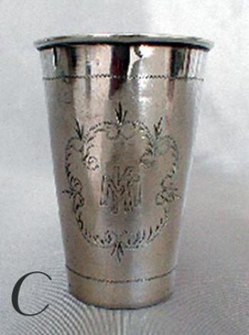 3 German Silver Beaker
