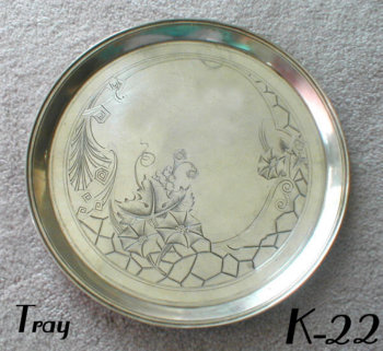 Magnificent Russian Silver Tray