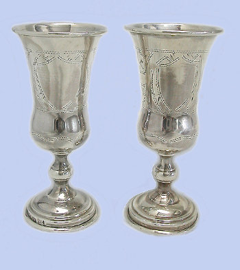 19th Century Silver Goblets