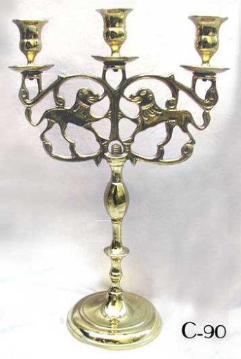 Three Light Polish Candelabrum