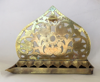 19th Century Antique Dutch Oil Menorah