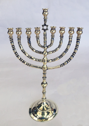 Antique Branched Chanukah Menorah from Poland