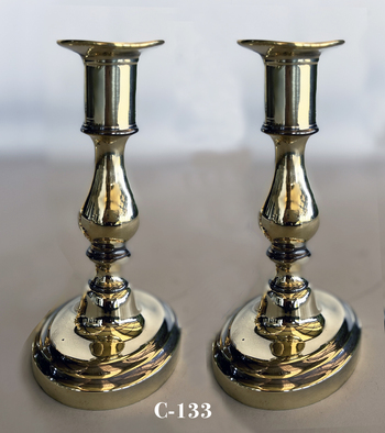 Heavyweight Short Sabbath Candlesticks