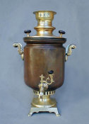 Elegant Peasant Barrel Shaped Samovar