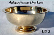 Antique Russian Footed Drip Bowl