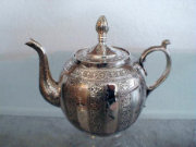 Sephardic Silver Plate Samovar Tea Pot