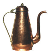 Tall, Hand Plannished Copper Teapot / Coffee Pot