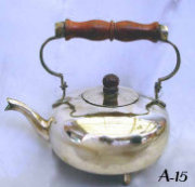 Brass Teapot with Wooden Handle