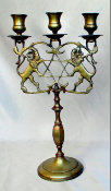  Antique Sabbath Candelabra - With Star of David