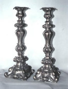 Silver Plated Sabbath Candlesticks