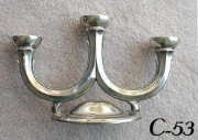 Silver Three Light Sabbath Candelabrum