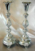 Warsaw Antique Sabbath Candlesticks