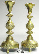 Sabbath Candlesticks Made In Warsaw Poland