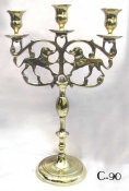 Three Light Sabbath Candelabrum