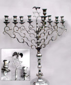 Grand Antique Polish Chanukah Menorah