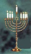 Antique Synagogue Chanukah Menorah