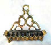 18th Century Italian Brass Oil Menorah
