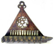 Bronze Hanging Oil Menorah