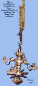 Massive Bronze Synagogue Chanukah Lamp And Judenstern