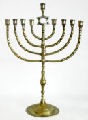 Antique Eastern European Menorah 