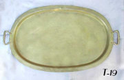 Antique Oval Samovar Tray with Handles
