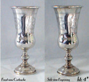 Set of 6 Matching Silver Goblets