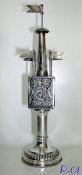 Austro-Hungarian Silver Spice Tower