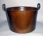 18th Century Large Hand Wrought Copper Pot