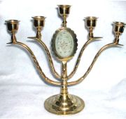 Chinese 5 Light with Jade ornamentation