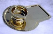 Keyhole Shaped Samovar Tray and Drip Bowl set