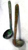 Antique Copper Ladels