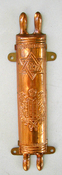 1920s Vintage Copper Mezuzah Case