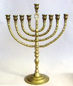 Cast Brass Branched Menorah- Poland
