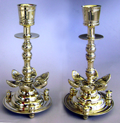 Russian Candelsticks with Petal decoration