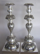 Rare Shabbos Candlesticks with Star of David