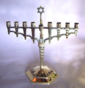 Magnificent Art Deco Menorah