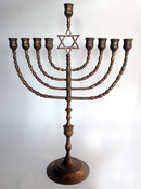 Grand Antique Synagogue Chanukah Menorah 
