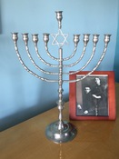 Grand Antique Synagogue Chanukah Menorah 